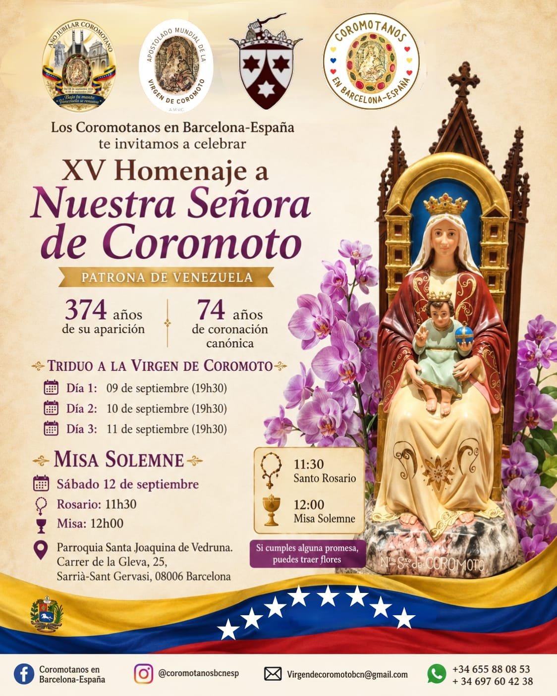XV Homenaje a Nuestra Señora de Coromoto